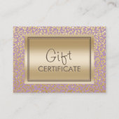 Gold- en Violet Leopard-cadeaubonnen Kortingskaartje (Voorkant)