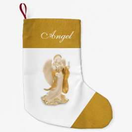 Gold en White Angel - Aangepaste kerststop Kleine Kerstsok