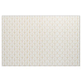 Gold en White Art Deco Fish Scale Pattern Stof (Yard (91,4 cm))