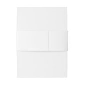 Gold en White Art Deco Gatsby Wedding Uitnodigingen Wikkel (Achterkant Voorbeeld)