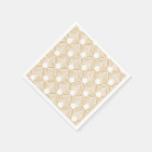 Gold en White Art Deco Pattern Servetten (Hoek)