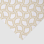 Gold en White Art Deco Pattern Tissuepapier (Detail)