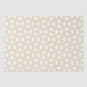 Gold en White Art Deco Pattern Tissuepapier (Voorkant)