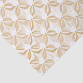 Gold en White Art Deco Pattern Tissuepapier (Detail)