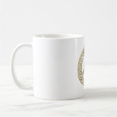 Gold en White Celtic Peace Sign Koffiemok (Links)