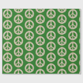 Gold- en White Celtic Peace Sign-patroon Cadeaupapier (Vlak)
