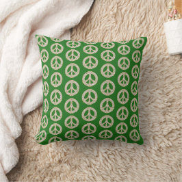 Gold- en White Celtic Peace Sign-patroon Kussen