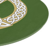 Gold en White Celtic Peace Sign Snijplank (Hoek)
