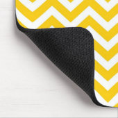 Gold en White Chevron Pattern Muismat (Hoek)