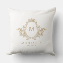  Gold en White Crest Monogram