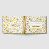 Gold en White Damask Gastenboek (Volledig)