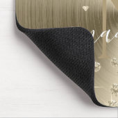 Gold en White Diamonds - op maat gesneden Muismat (Hoek)