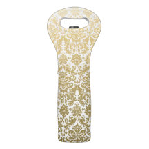 Gold en White Elegant Damask Pattern