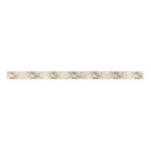 Gold- en White Lace-patroon Satijnen Lint (Voorkant)