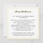 Gold en White Lily 30th Wedding Jubileum (Achterkant)