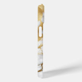 Gold en White Marble Abstract Case-Mate iPhone Case (Achterkant / Rechts)