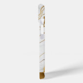 Gold en White Marble Abstract Case-Mate iPhone Case (Achterkant / Links)