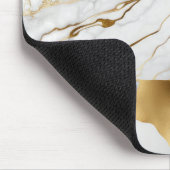 Gold en White Marble Abstract Muismat (Hoek)