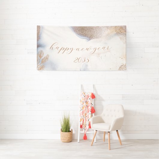Gold en White New Years Banner (Insitu)