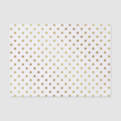 Gold en White Polka Dots Tissuepapier (Voorkant)