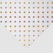 Gold en White Polka Dots Tissuepapier (Detail)