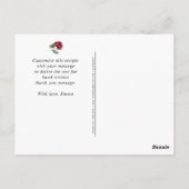 Gold en wijn Floral Hartelijk dank Vrijgezellenfee Briefkaart (Achterkant)