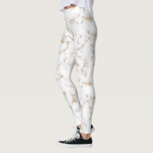 Gold- en witmarmer-Leggings Leggings (Links)