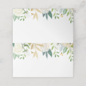 Gold- en witte bruiloft - Etiketten Plaatskaartje (Buitenkant ongevouwen)