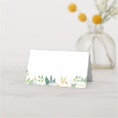 Gold- en witte bruiloft - Etiketten Plaatskaartje (Achterkant)