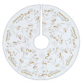 Gold- en zilveren kerstboom kerstboom rok (Voorkant)