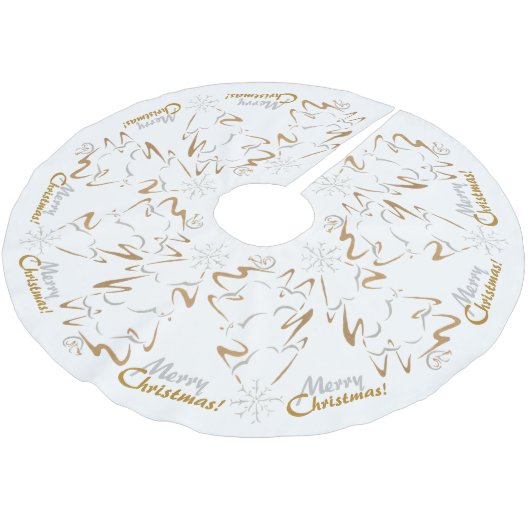 Gold- en zilveren kerstboom rok (Gekanteld)