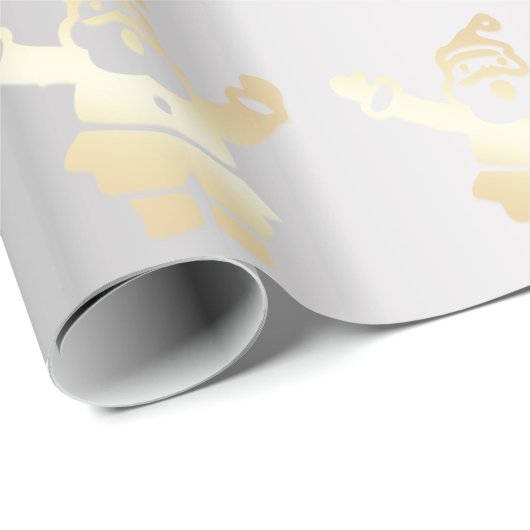 Gold- en zilverkerstpatronen cadeaupapier (Rol Hoek)