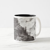 Gold- en zilvermijning tweekleurige koffiemok (Voorkant rechts)