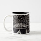 Gold- en zilvermijning tweekleurige koffiemok (Links)