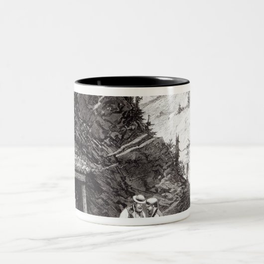 Gold- en zilvermijning tweekleurige koffiemok (Center)