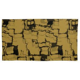 Gold en zwart Abstract Kussensloop