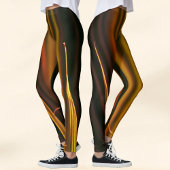 Gold en zwart Abstract Leggings