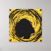 Gold en zwart canvas afdruk (Voorkant)