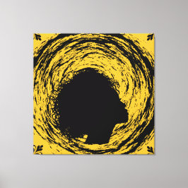 Gold en zwart canvas afdruk