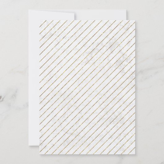 Gold en zwart | Klassieke marmerpartij Kaart (Achterkant)