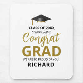 Gold en zwart | Moderne Afstuderen aangepaste cade Muismat