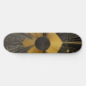 Gold- en zwart ontwerp persoonlijk skateboard (Horizontaal)