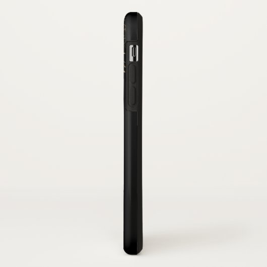 Gold en zwart op maat Case-Mate iPhone case (Achterkant/links)