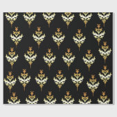 Gold- en zwart Patroon Cadeaupapier (Vlak)