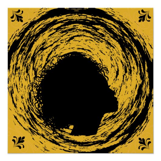 Gold en zwart perfect poster (Voorkant)