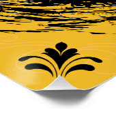 Gold en zwart perfect poster (Hoek)