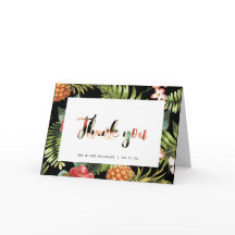 Gold en zwart | Tropisch huwelijk Hartelijk dank