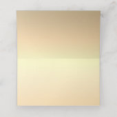 Gold- en zwarte bruiloft-kaart plaatskaartje (Binnenkant ongevouwen)