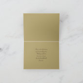 Gold- en zwarte Hartelijk dank Bedankkaart (Binnen)