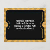 Gold- en zwarte-kaartenbrochures, aangepaste afdru flyer (Achterkant)